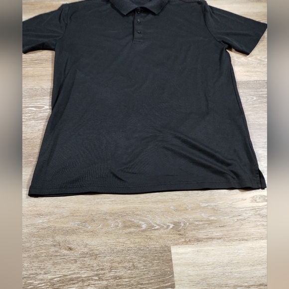 •Stop & shop Portfolio Uniform Polo Shirt Mens n Black  Short Sleeve no size tag - Picture 10 of 16